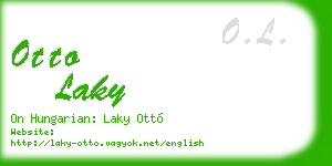 otto laky business card
